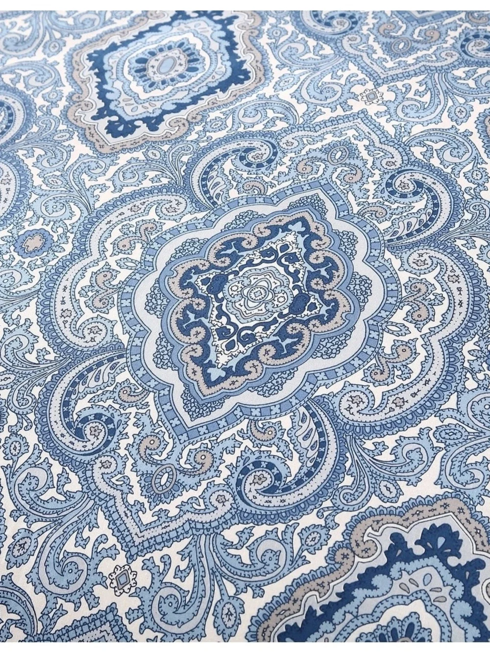 Carson Carrington Harstad Blue Cotton 3-piece Duvet Cover Set - Twin NWT